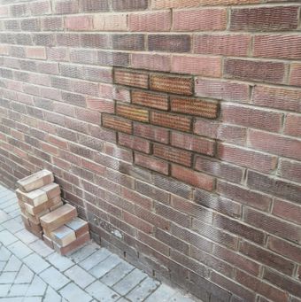 brickwork on boiler install
